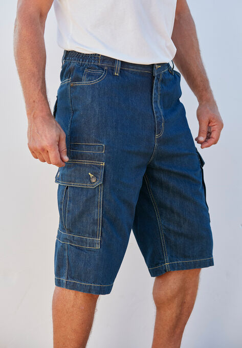 Liberty Blues™ Denim Cargo Shorts, , alternate image number null