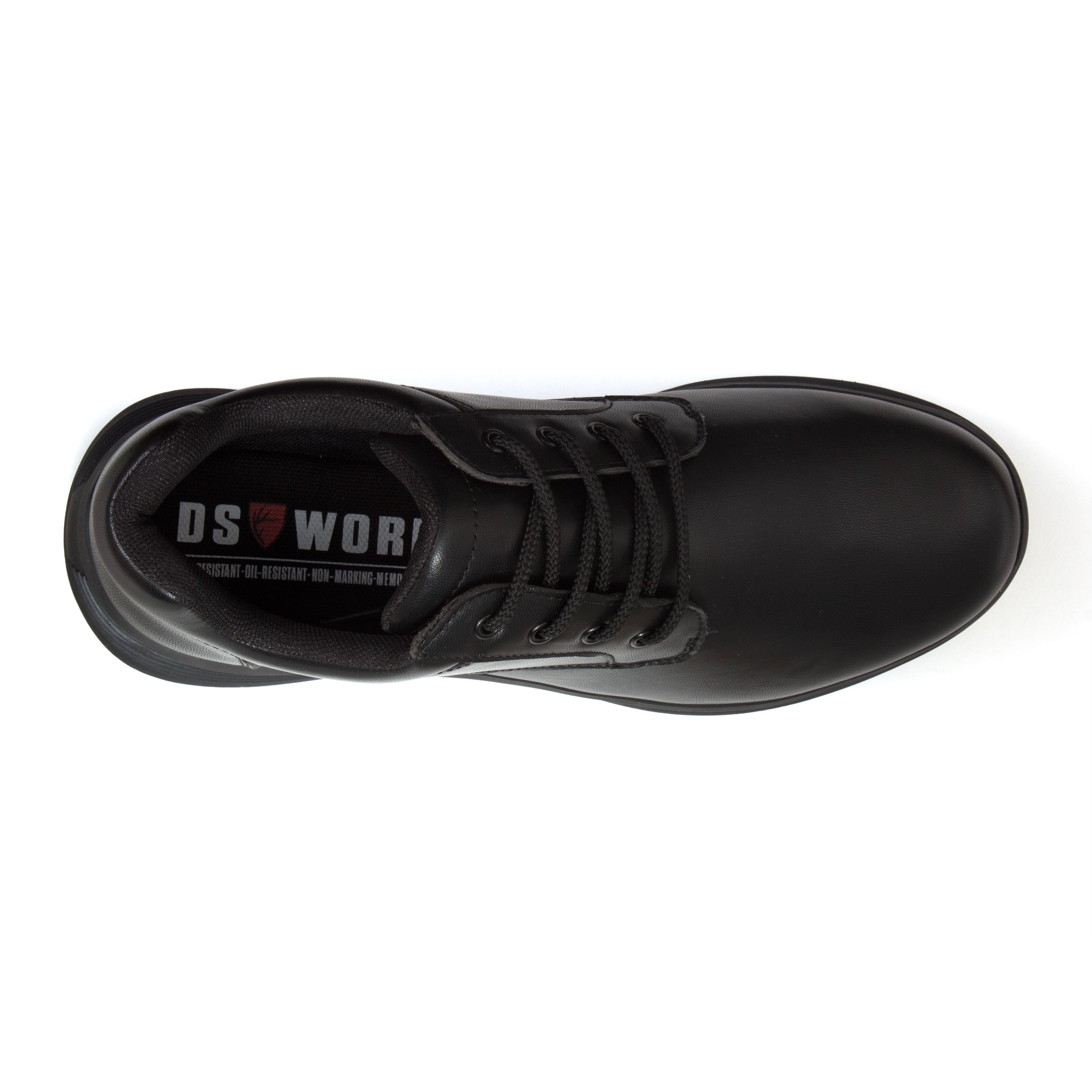 Deer Stags Montez Slip-Resistant Workwear Shoe, BLACK, alternate image number 4