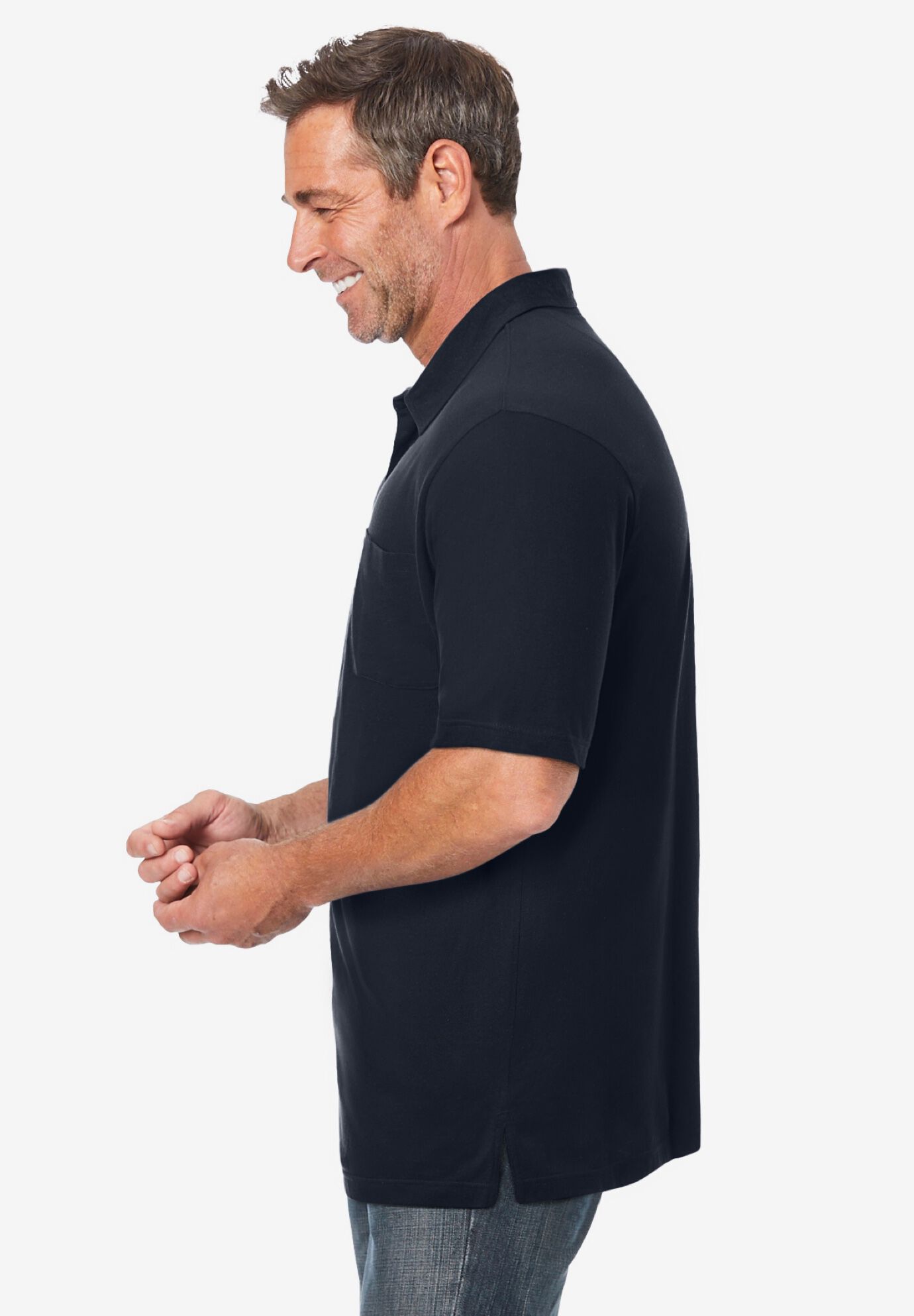 Ultra-Lightweight Polo, BLACK, alternate image number 2