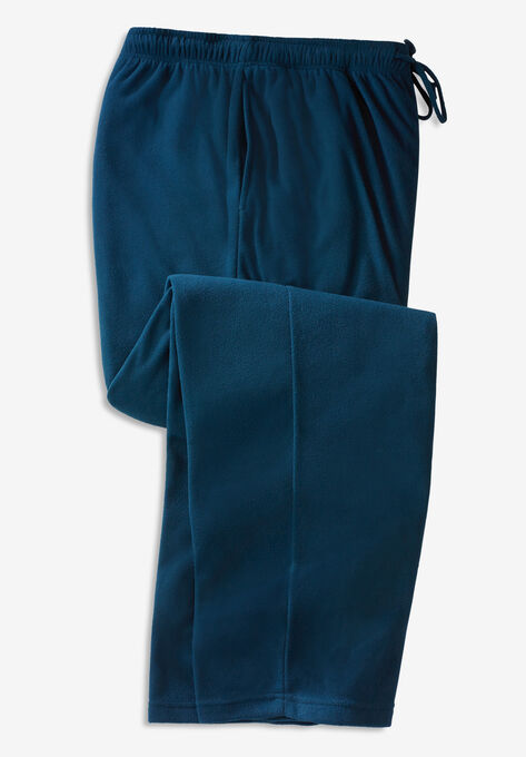 Solid Microfleece Pajama Pants, MIDNIGHT TEAL, hi-res image number null