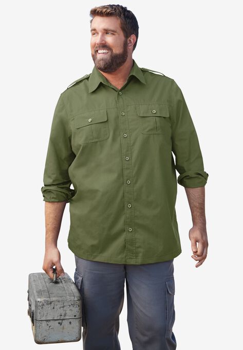 Long Sleeve Pilot Shirt by Boulder Creek®, , alternate image number null