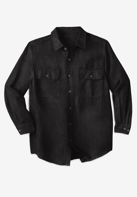 Boulder Creek® Long Sleeve Moleskin Shirt, BLACK, hi-res image number null