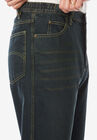 Liberty Blues™ Loose-Fit Side Elastic 5-Pocket Jeans, , alternate image number null