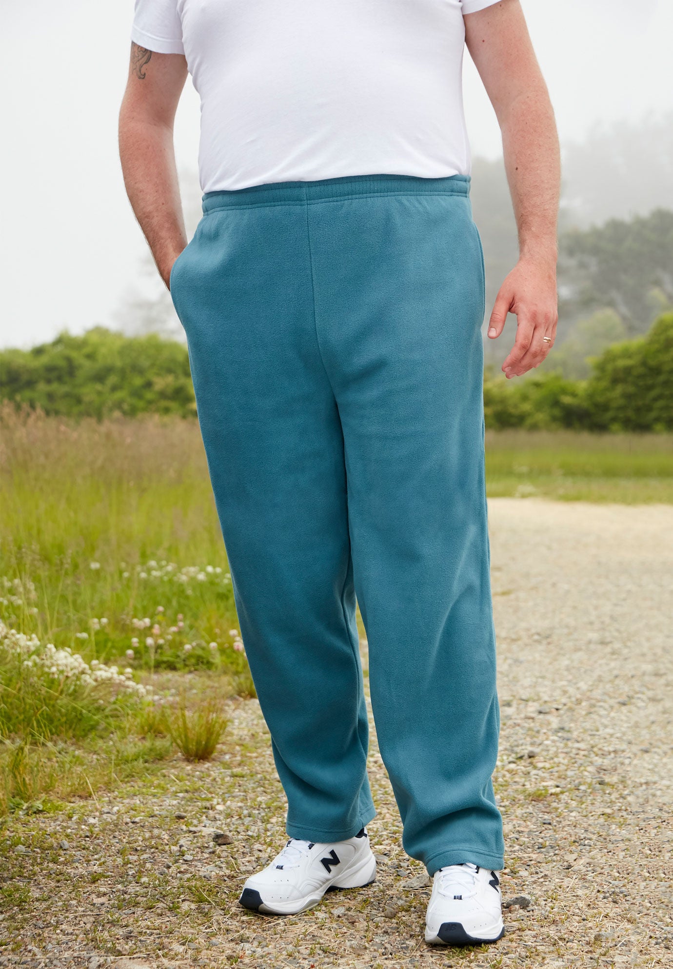 Plush fleece joggers on sale