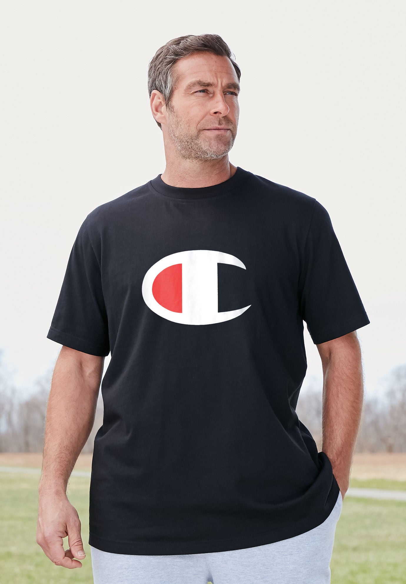 champion logo tee