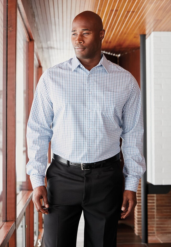 Signature Fit Long-Sleeve Broadcloth Dress Shirt, , alternate image number 2