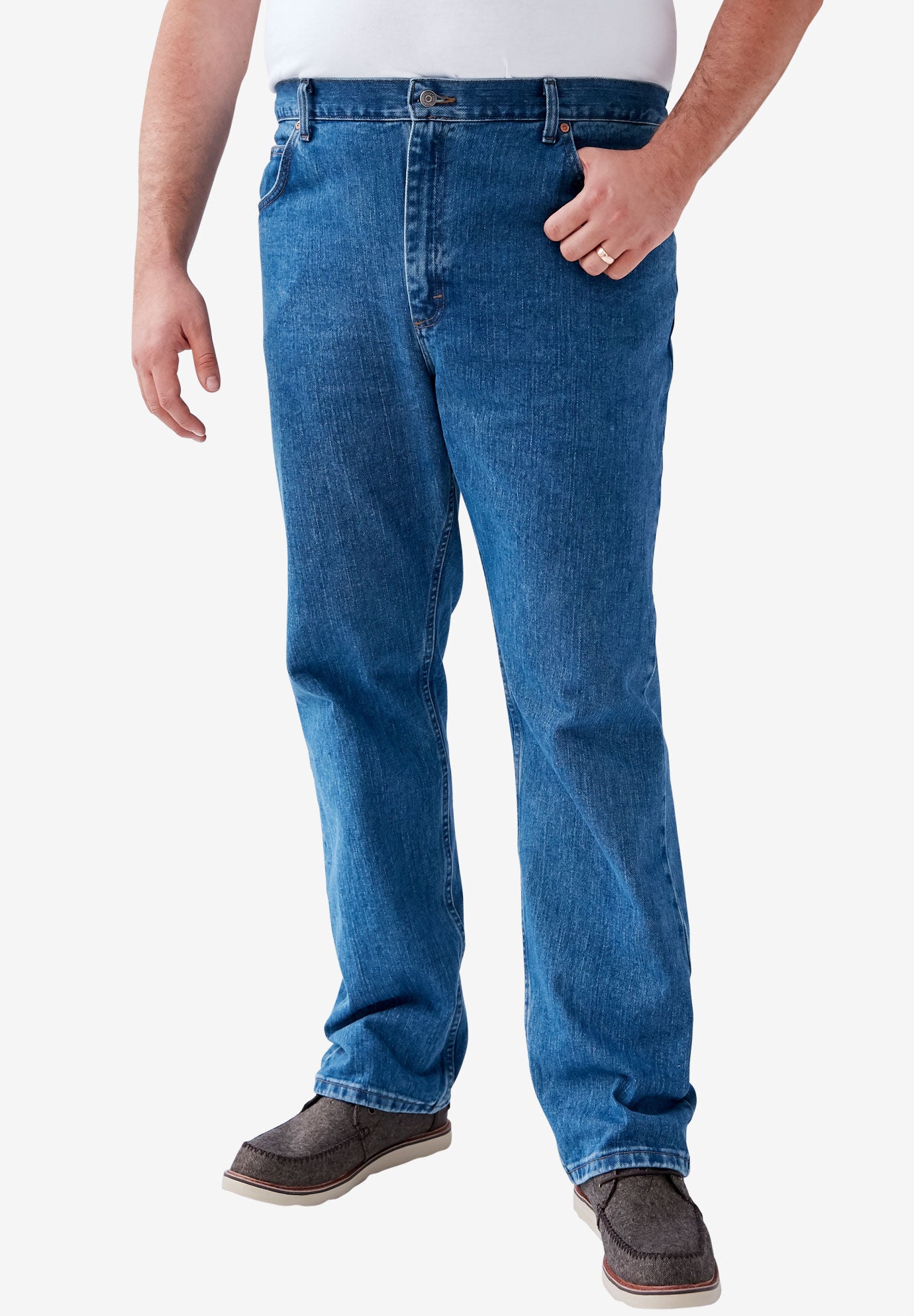Straight Leg Regular Fit Jeans by Lee&reg;, PEPPER STONE, hi-res image number 0