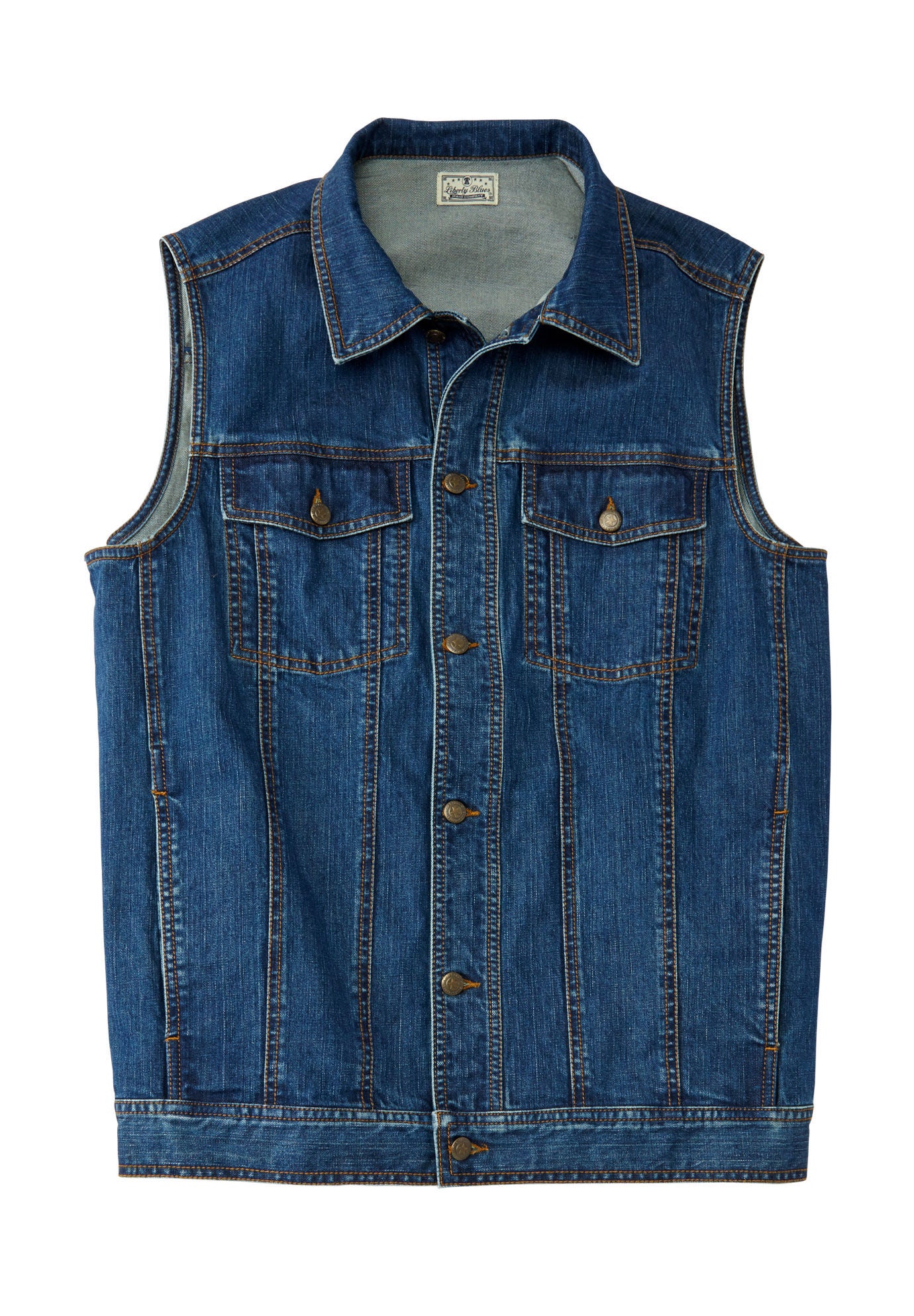 Liberty Blues™ Denim Vest | King Size