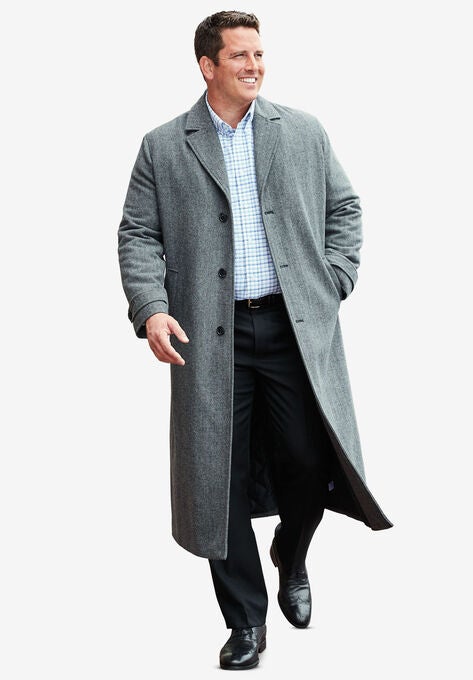 Wool-Blend Long Overcoat, , alternate image number null