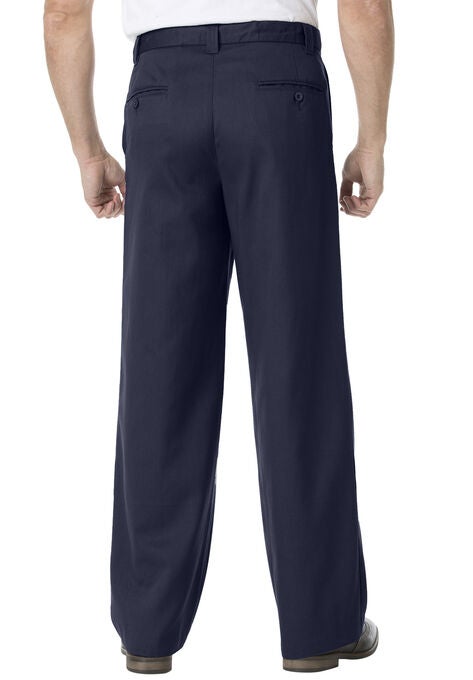 Wrinkle-Free Pants With Expandable Waist, Wide Leg, , on-hover image number null