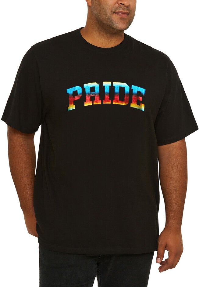 Pride Tie-Dye Logo T-Shirt, ONYX, hi-res image number null