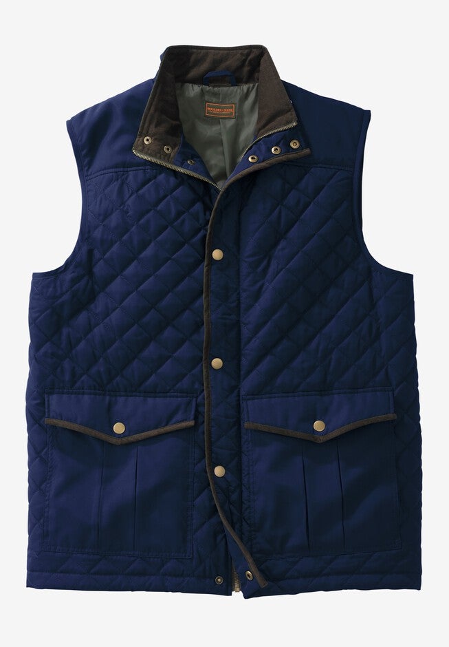 Boulder Creek™ Quilted Vest, NAVY, hi-res image number null