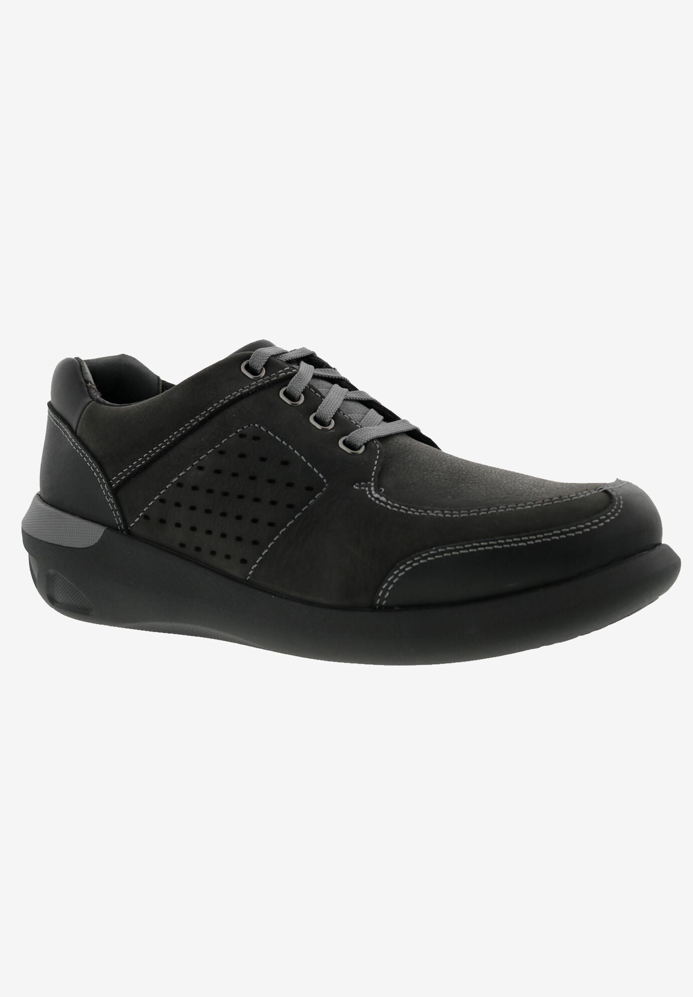 Miles Casual Shoes, BLACK NUBUCK LEATHER, hi-res image number 0