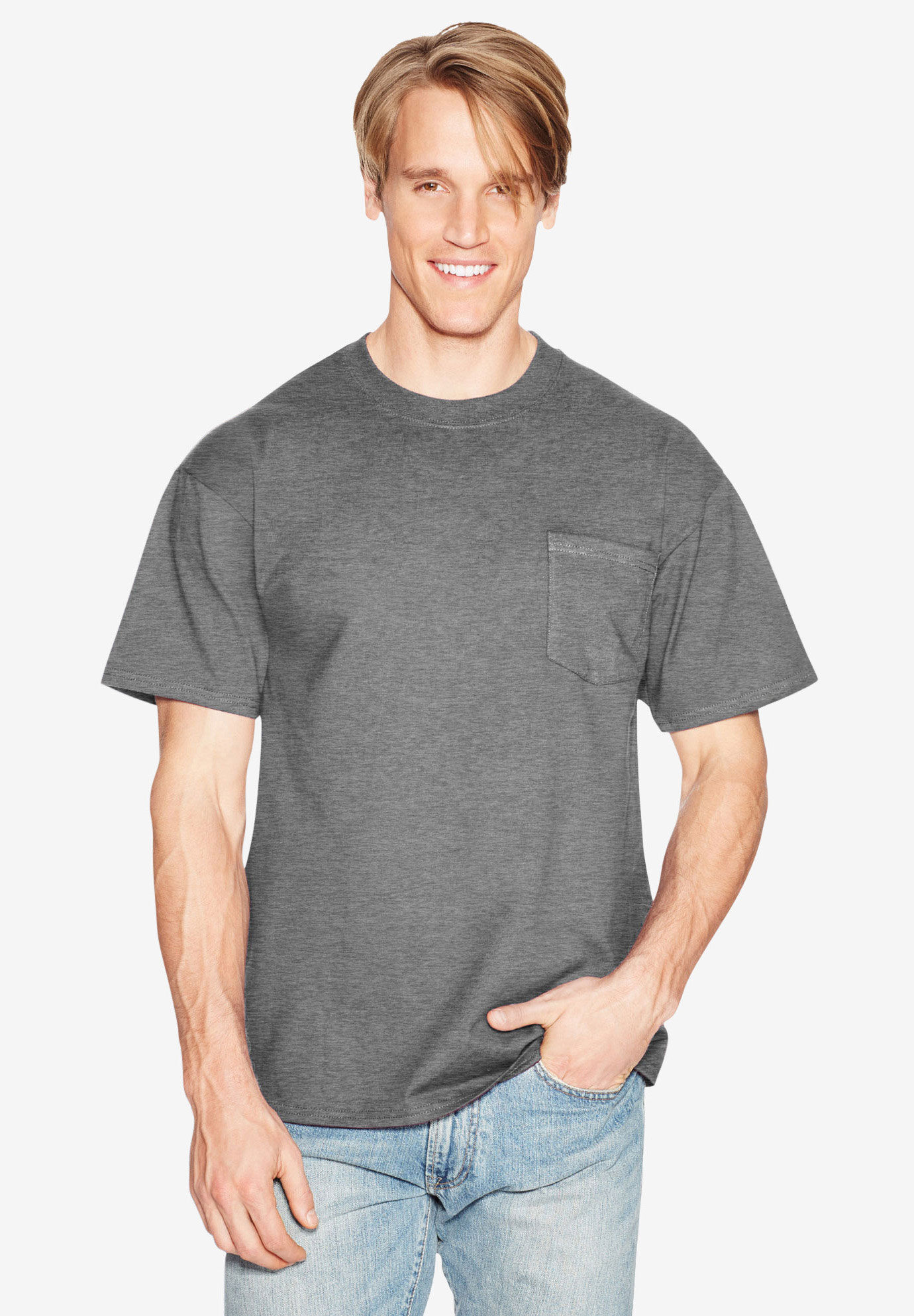 Hanes® Beefy-T Pocket T-Shirt King Size