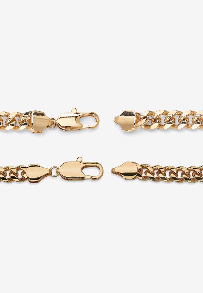 Men'S Goldtone 2-Piece Set Curb Link Chain Necklace (10.5Mm), 30 Inches, , on-hover image number null