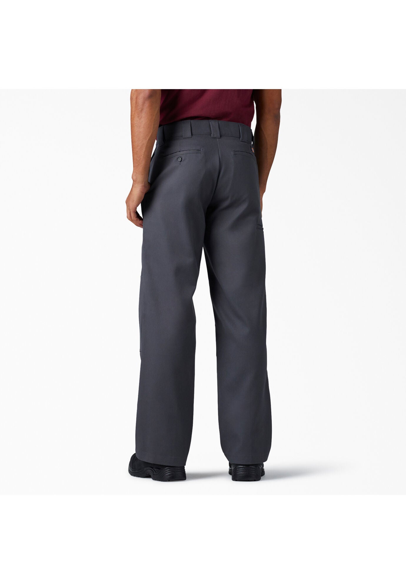 Double Knee Work Pants Loose Fit 4648, Black King Size