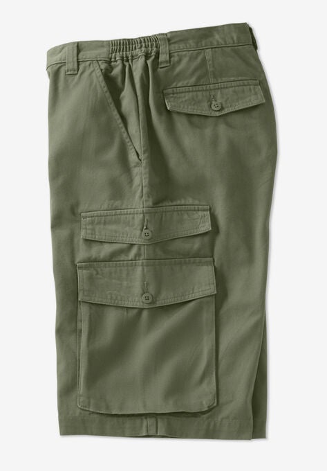 12" Side Elastic Cargo Shorts, , alternate image number null