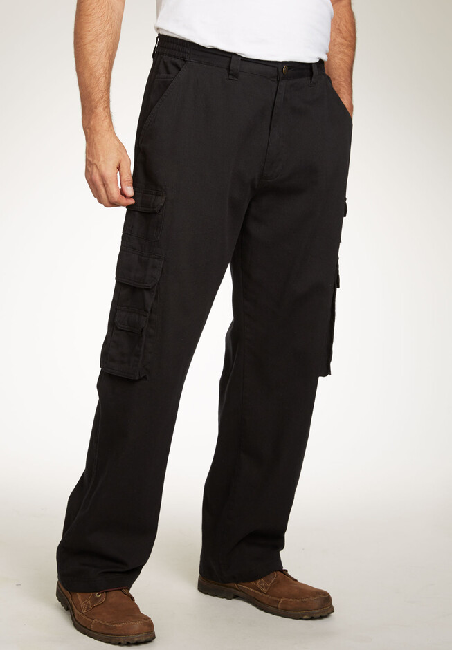 Boulder Creek® Side-Elastic Stacked Cargo Pocket Pants