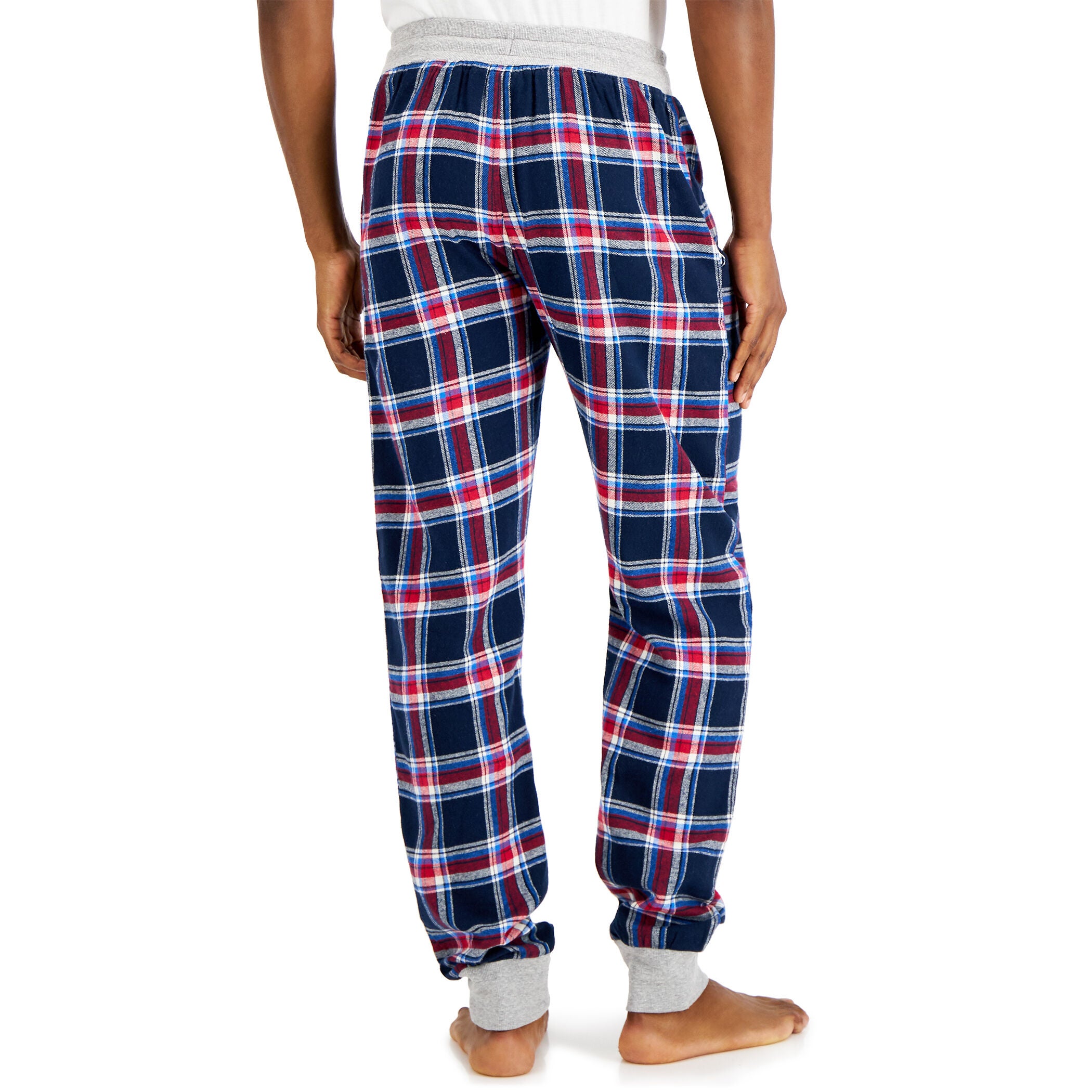 Flannel Sleep Jogger Pants 2 Pack Men s Blue Red King Size