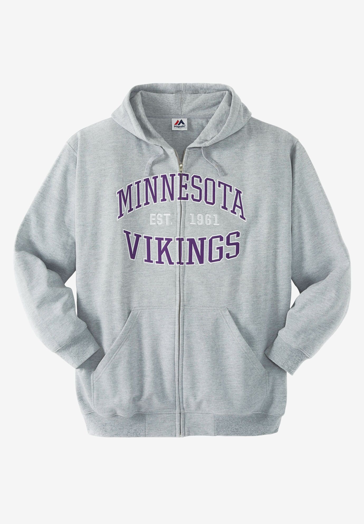 NFL&reg; Fleece Full-Zip Hoodie, VIKINGS, hi-res image number 0
