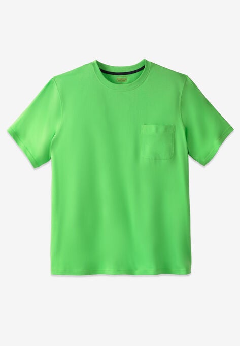 Boulder Creek® Heavyweight Crewneck Pocket T-Shirt, ELECTRIC GREEN, hi-res image number null