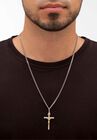 Sterling Silver Crucifix Cross Pendant with 24" Chain, , alternate image number null