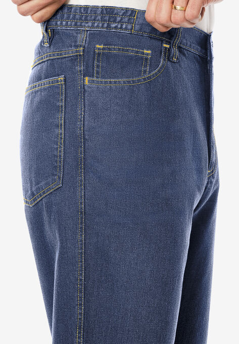 Liberty Blues™ Lightweight Comfort Side-Elastic 5-Pocket Jeans, , alternate image number null