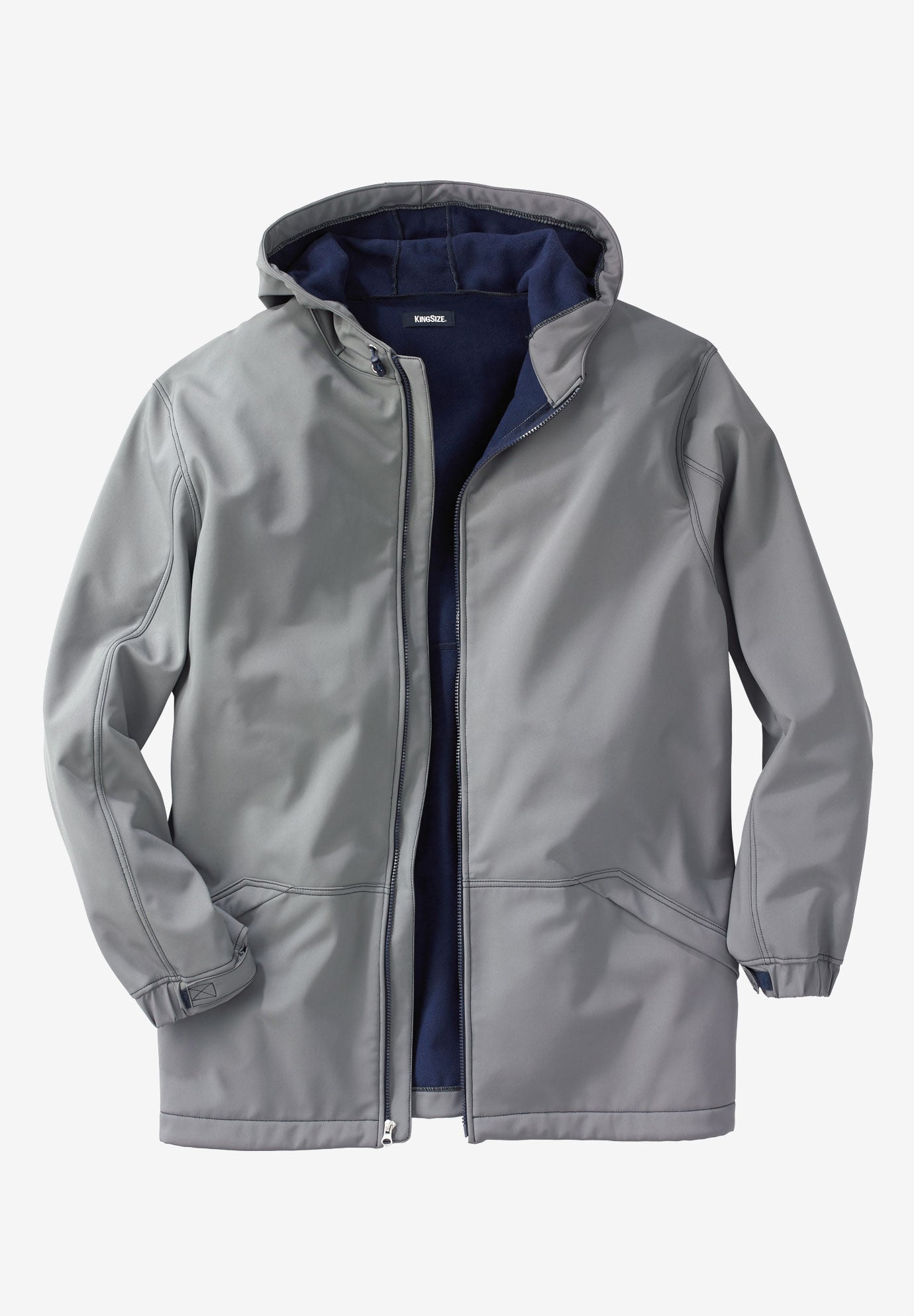 Fleece-Lined Rain Coat | King Size