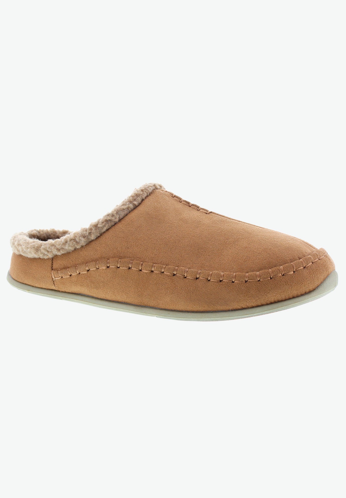 Nordic Microsuede Slippers, CHESTNUT, hi-res image number 0