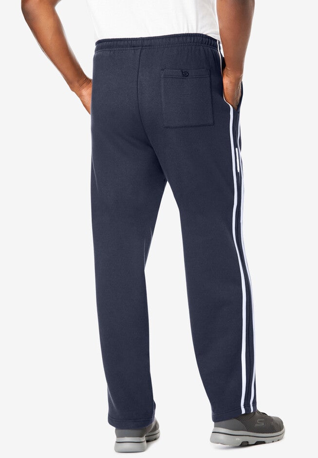 Side Stripe Fleece Sweatpants, , on-hover image number 1
