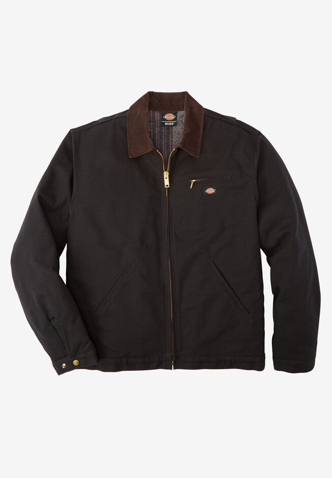 Rigid Duck Blanket Lined Jacket by Dickies®, BLACK, hi-res image number 0