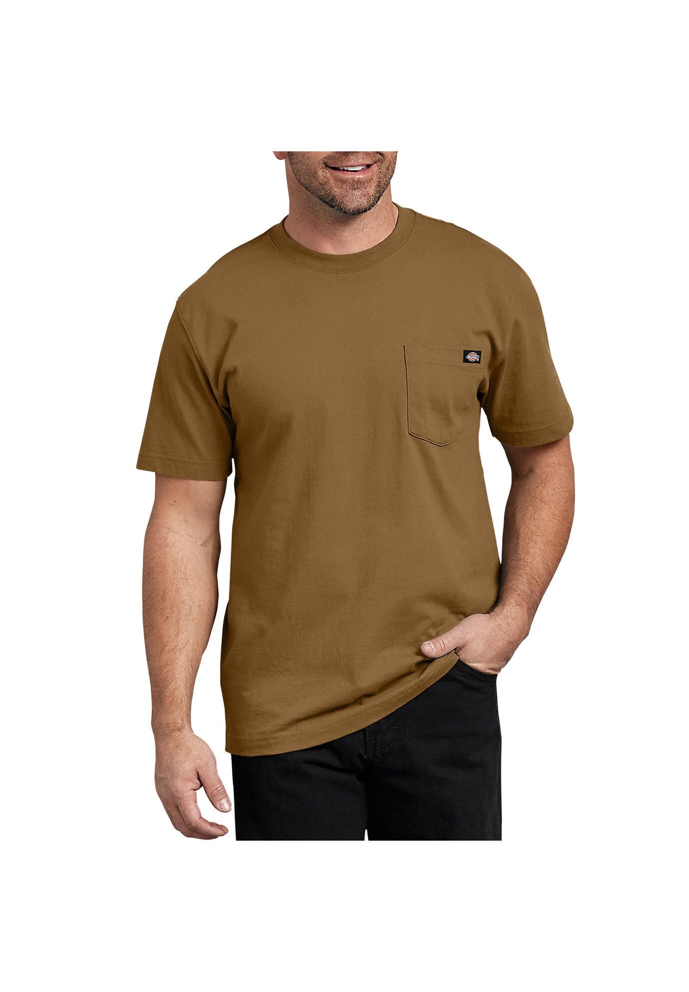 Dickies Short Sleeve Heavyweight T-Shirt, BROWN DUCK, hi-res image number 0
