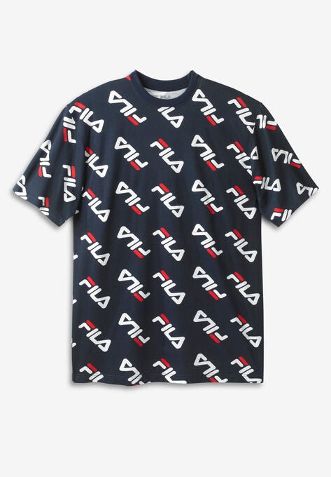 Fila® Logo Print Tee, NAVY LOGO PRINT, hi-res image number null
