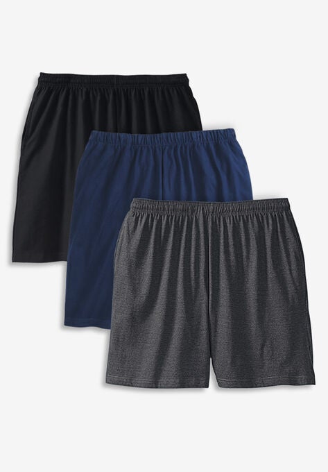 Lightweight Jersey Shorts 3-Pack, ASSORTED BASIC, hi-res image number null