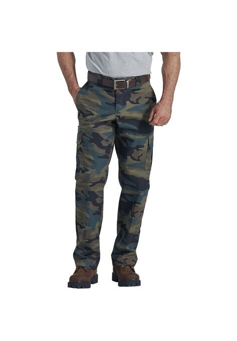 Dickies Flex Regular Fit Straight Leg Cargo Pants, HUNTER GREEN CAMO, hi-res image number null