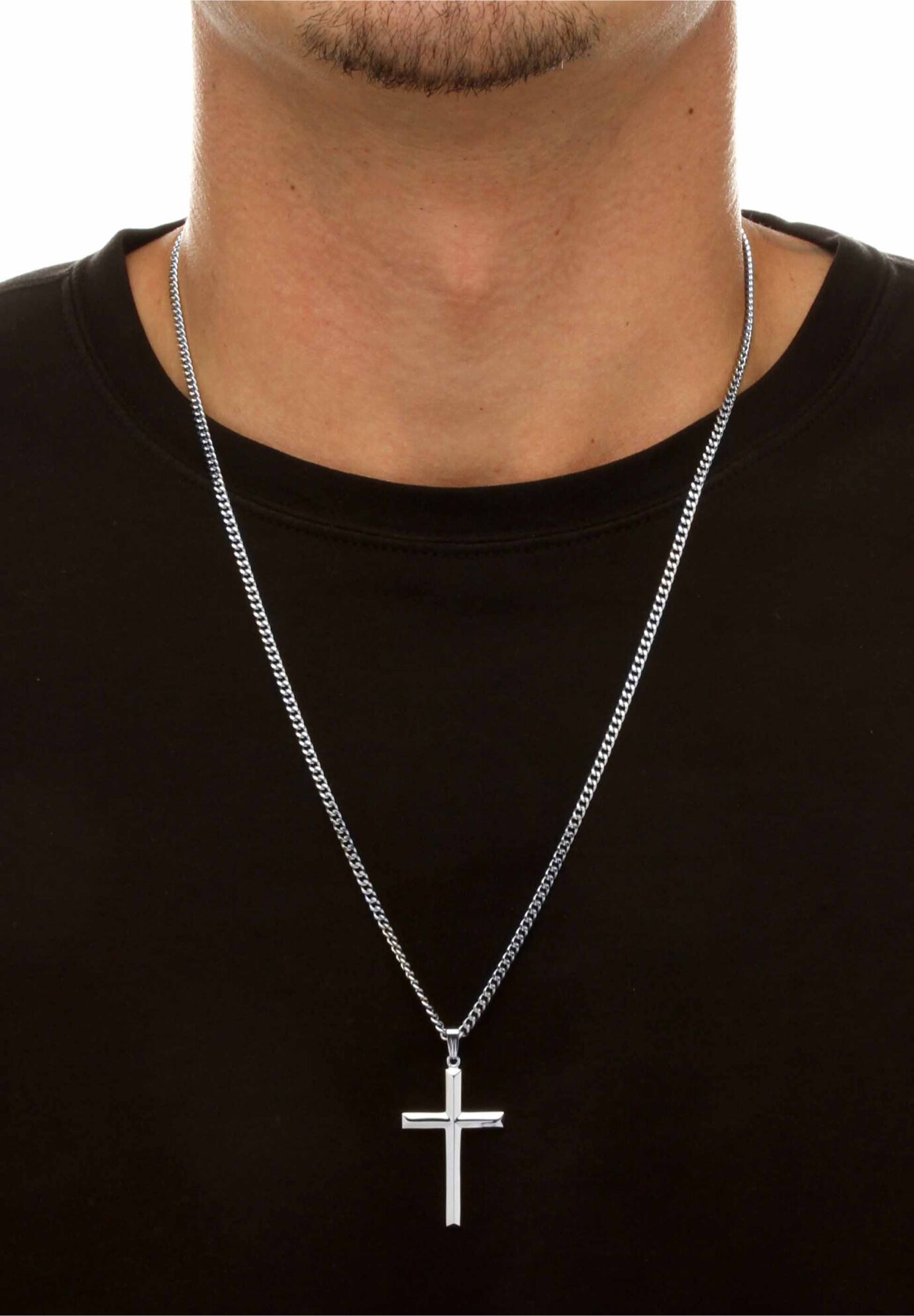 Silver cross locket shop