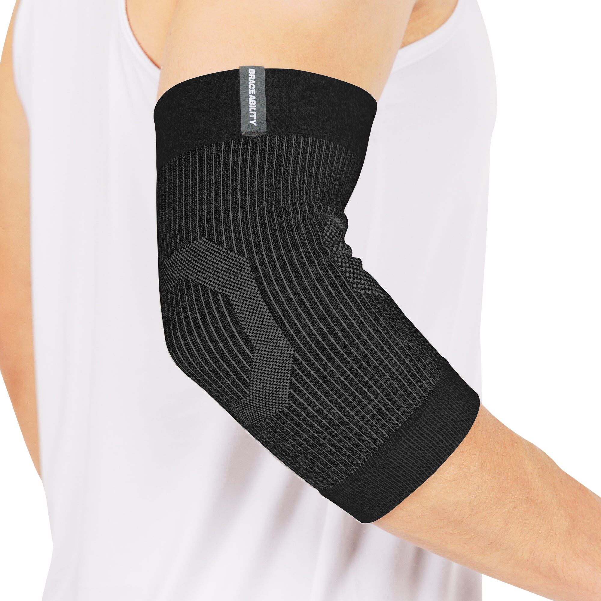 Comfort Elbow Sleeve, BLACK, hi-res image number 0