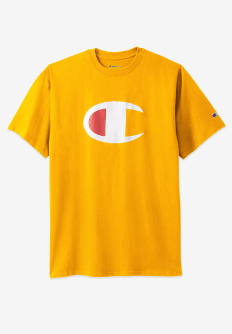 Large Logo Tee by Champion®, GOLD, hi-res image number null