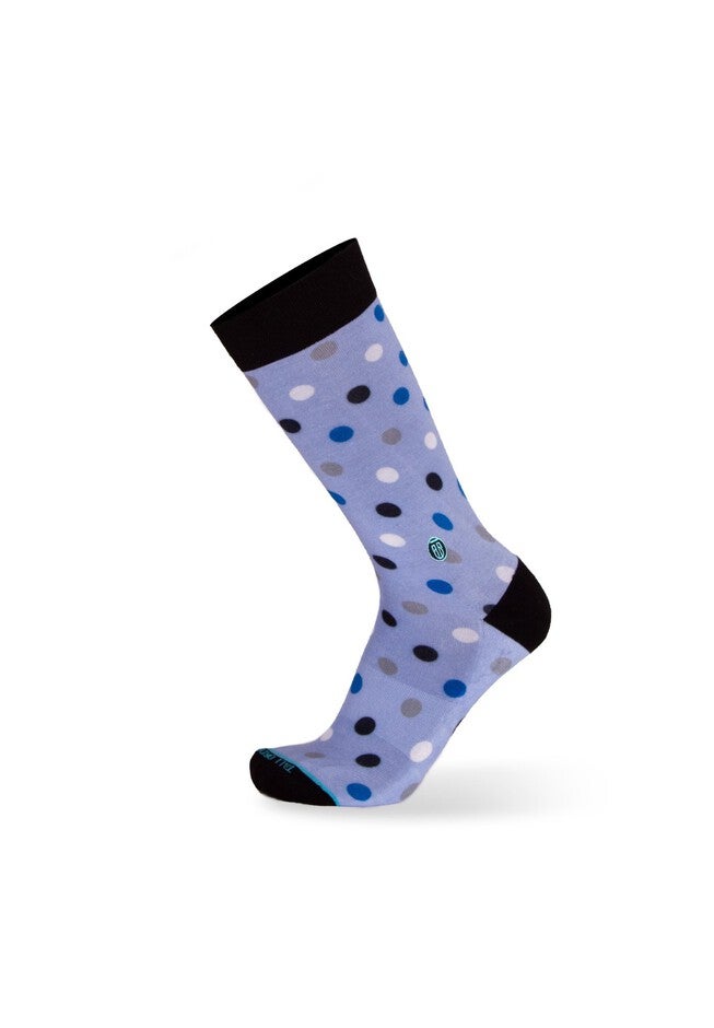 The Blue Danny (Blue Polka Dots) Socks, LIGHT BLUE, hi-res image number 0