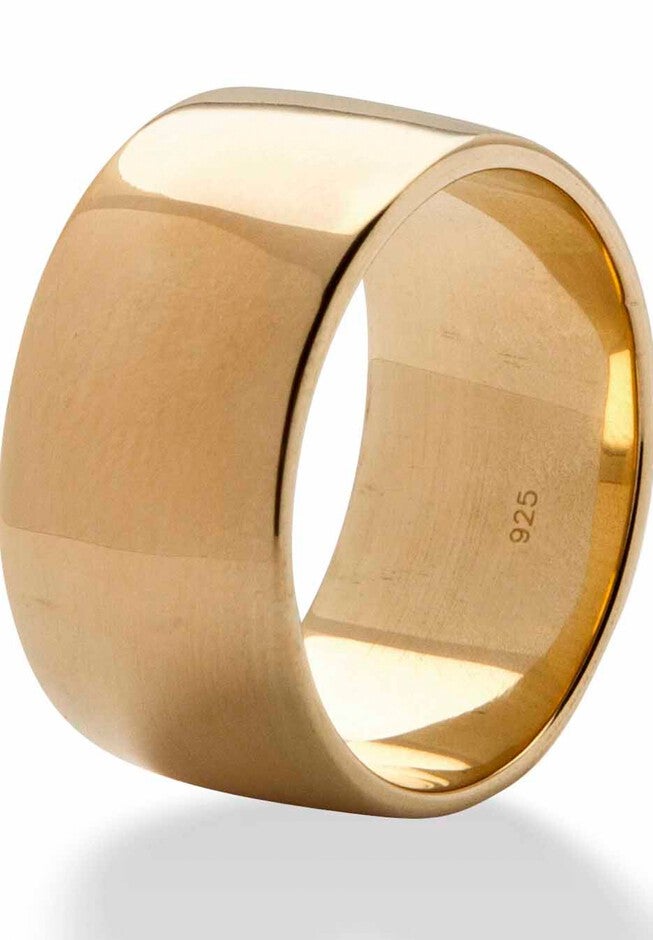Wedding Band In 18k Gold Over .925 Sterling Silver, , alternate image number 4