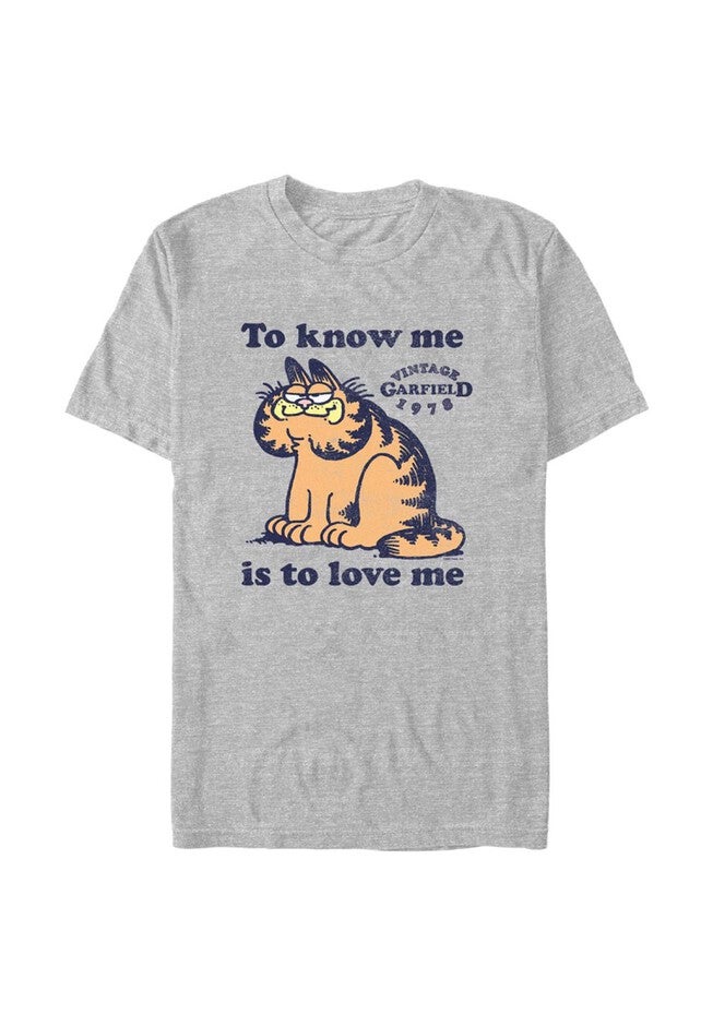 Vintage Garfield Love Tops & Tees, ATHLETIC HEATHER, hi-res image number 0