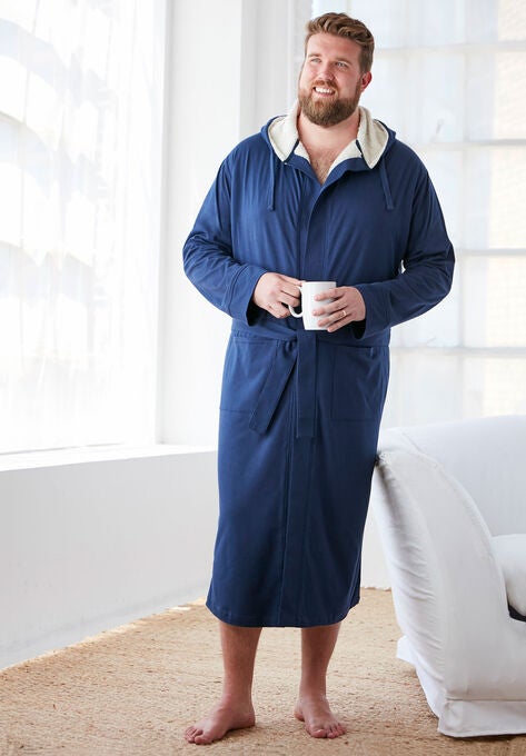 Sherpa-Lined Robe, , alternate image number null