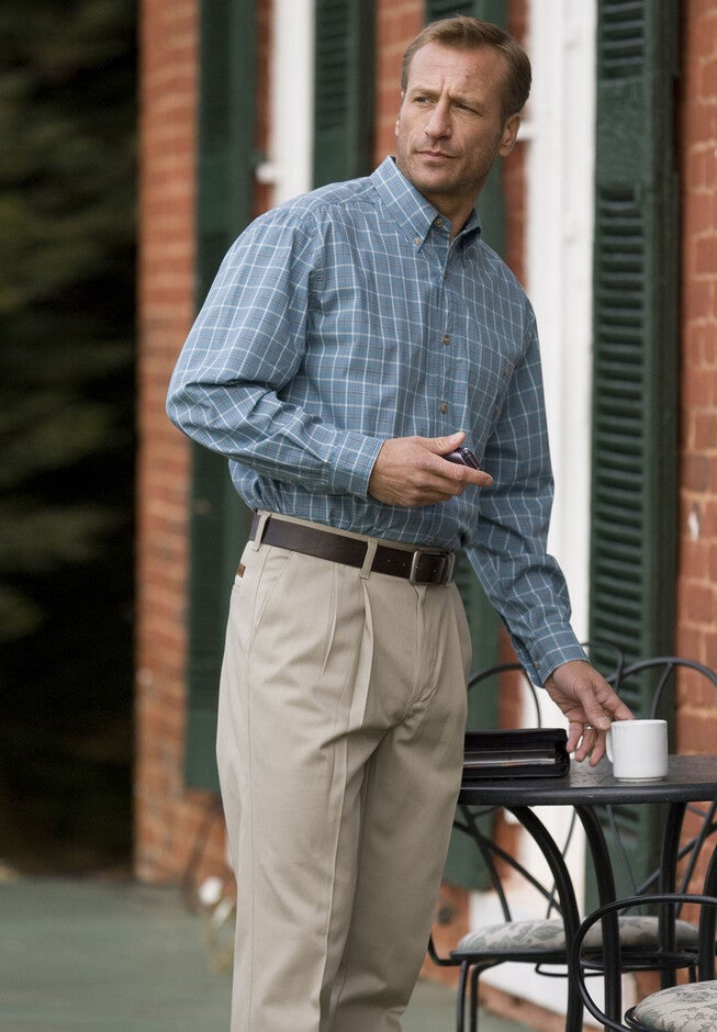 Relaxed Fit Cotton Twill Pants by Wrangler®, , alternate image number null
