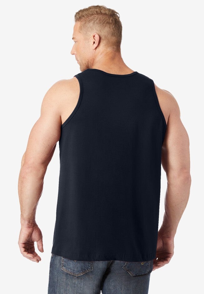 Shrink-Less™ Lightweight Tank - Relaxed Fit, Black | King Size