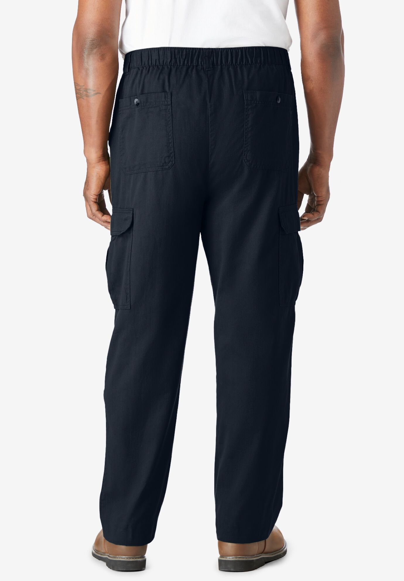 Big men's cargo pants elastic waist sales
