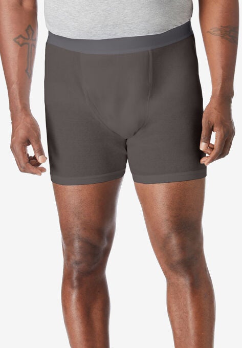 Cotton Mid-Length Briefs 3-Pack, , on-hover image number null