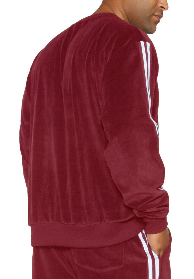 Velour Stripe Sweatshirt, , alternate image number null