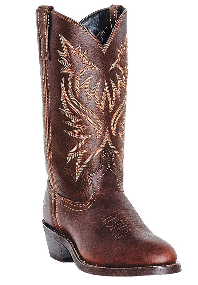 Laredo 12 inches Contrast Stitch Cowboy Boots, COPPER, hi-res image number 0
