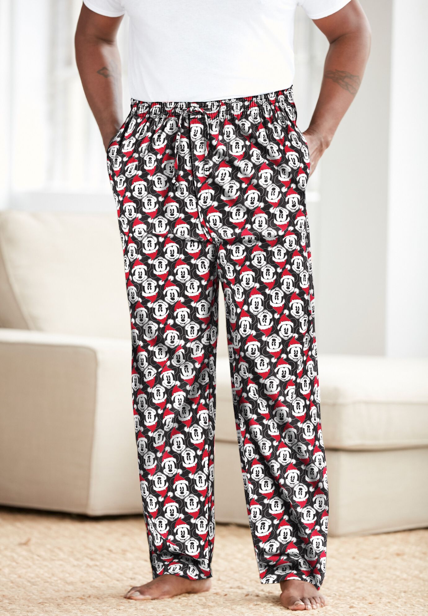 Grinch Holiday Big-5XL KingSize Mens Big & Tall Holiday Pajama Pants 