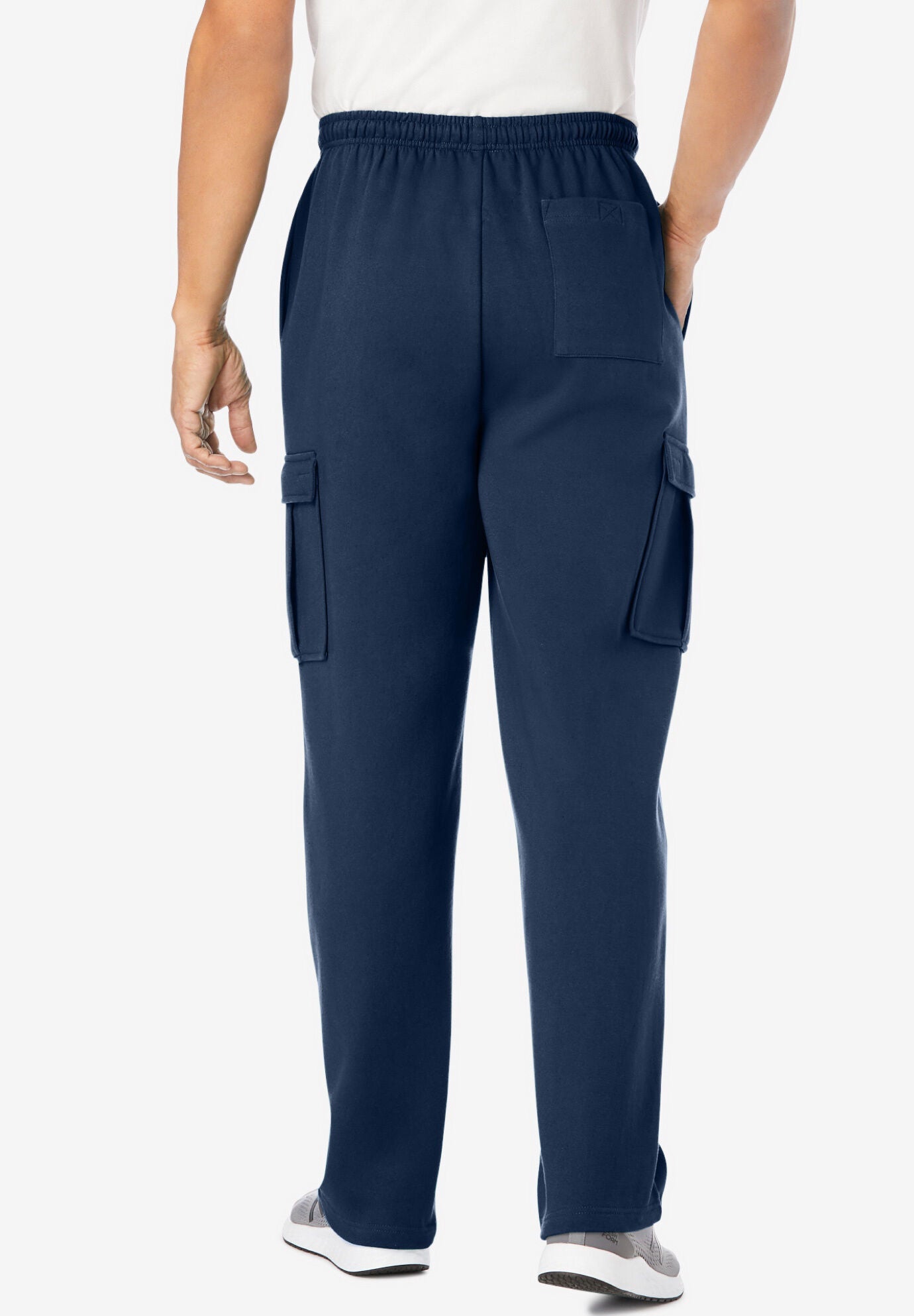 Fleece Cargo Sweatpants King Size